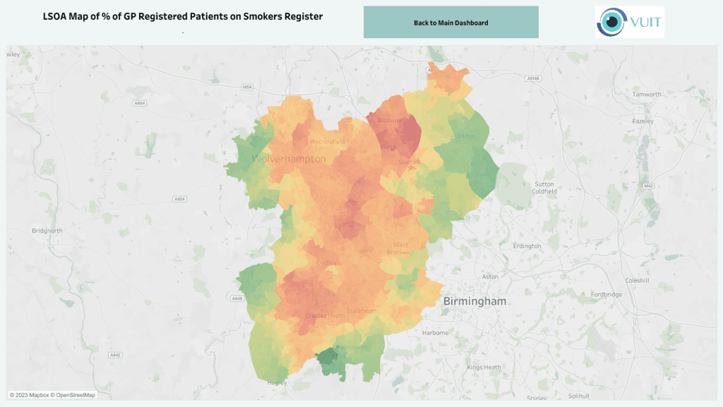 Smoking rates are higher in low income areas