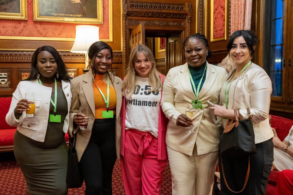 Cherie Blair spoke at an event joined by dozens of aspiring political leaders of the future.