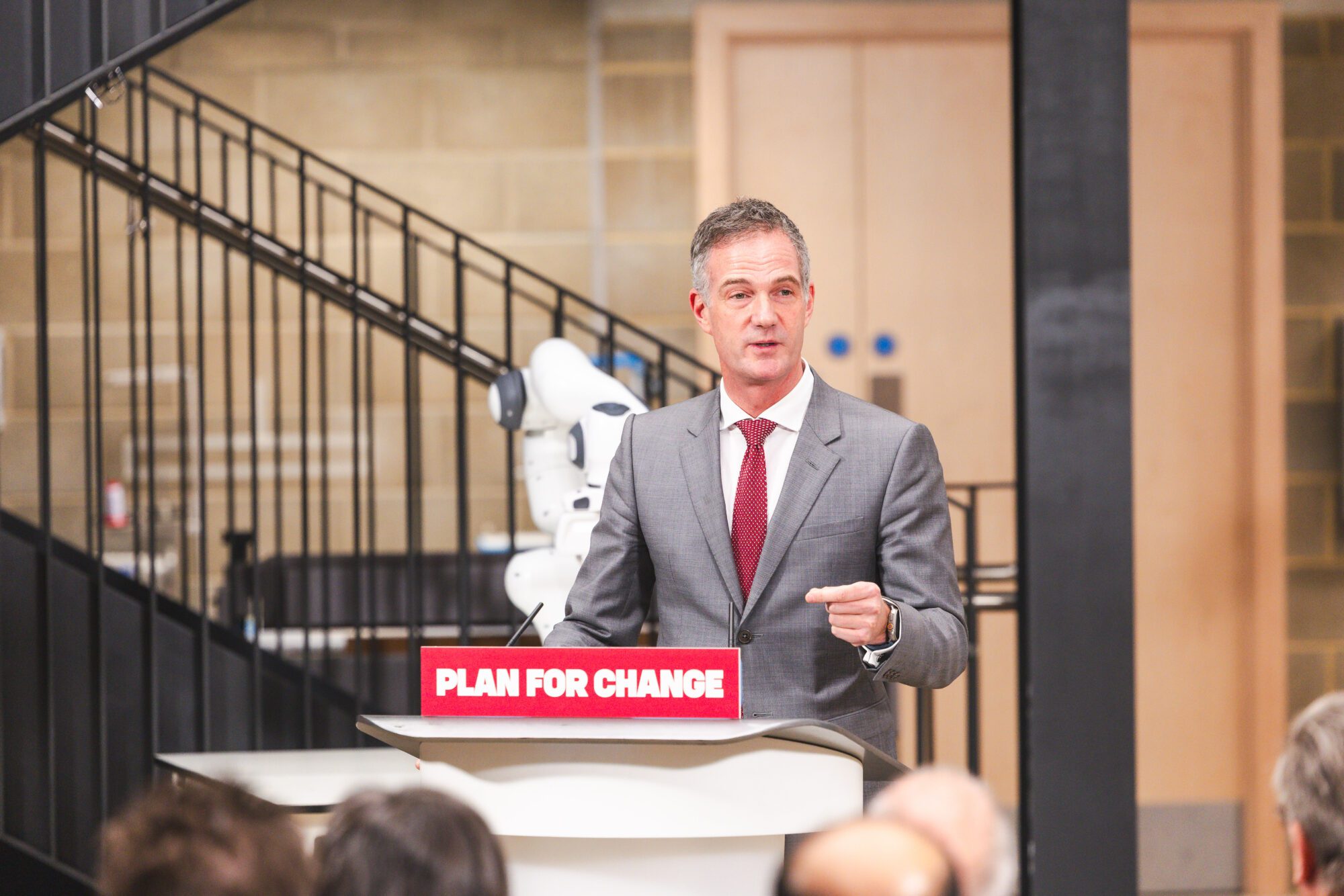 Secretary of State for Science, Innovation, and Technology, Peter Kyle speaks on the local AI powered growth