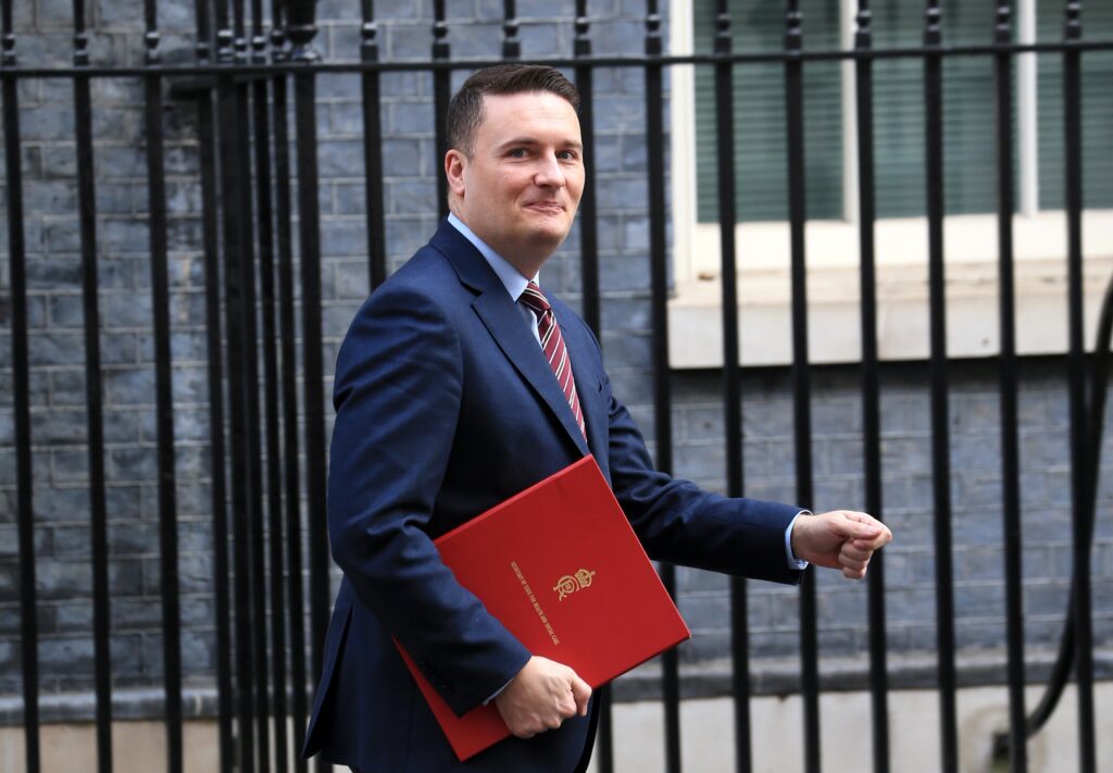 NHS secretary Wes Streeting