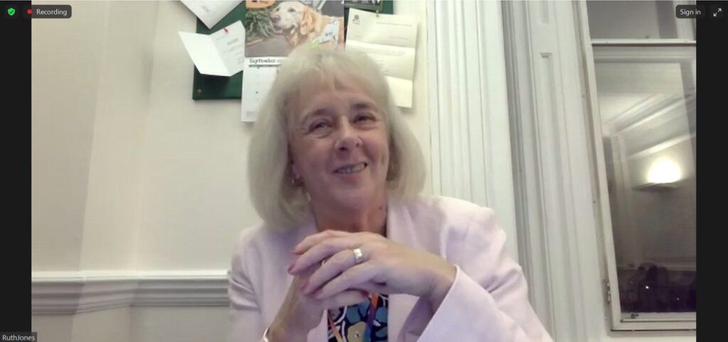 Ruth Jones, collaboration, health, wealth, overseas workers