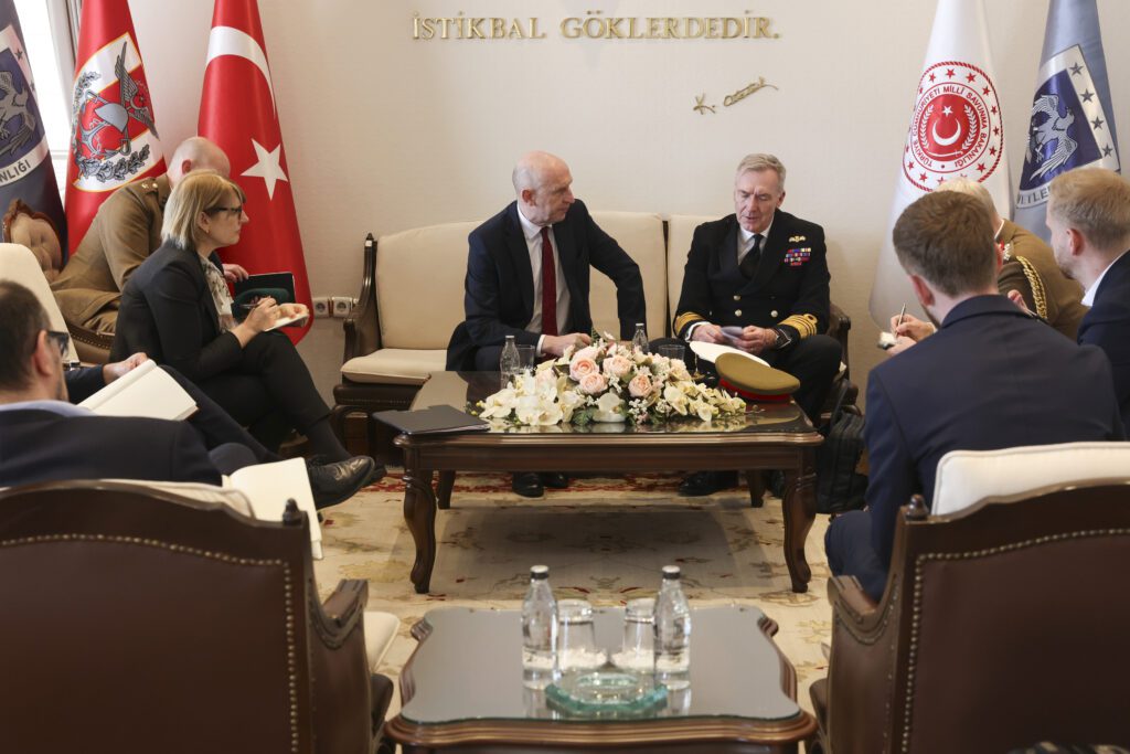 The UK’s role in strengthening allied responses to hybrid and information threats is under growing scrutiny. The Defence Secretary speaks in Turkey with defence leaders. 