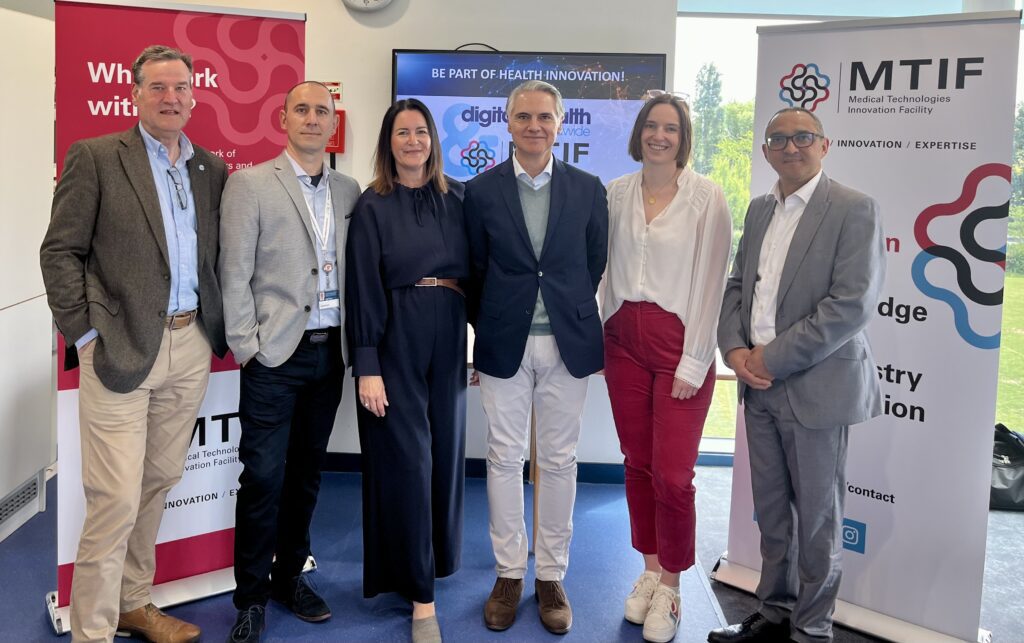 Jo Bekis joins representatives from MTIF at Nottingham Trent University and Founder of Digital for Health Worldwide, Carlos Díez-Ruza to discuss innovation