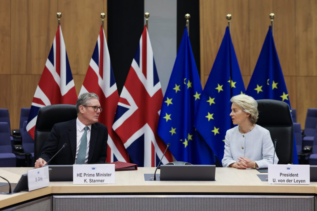 It was reported this week that Sir Keir Starmer is planning further aligning with europe legislation to allow the UK to adopt new EU laws without Parliament having to hold a full vote each time. Prime Minister, Sir Keir Starmer and Ursula von der Leyen, President of the European Commission join a G7 Leaders call during a meeting at the European Commission.