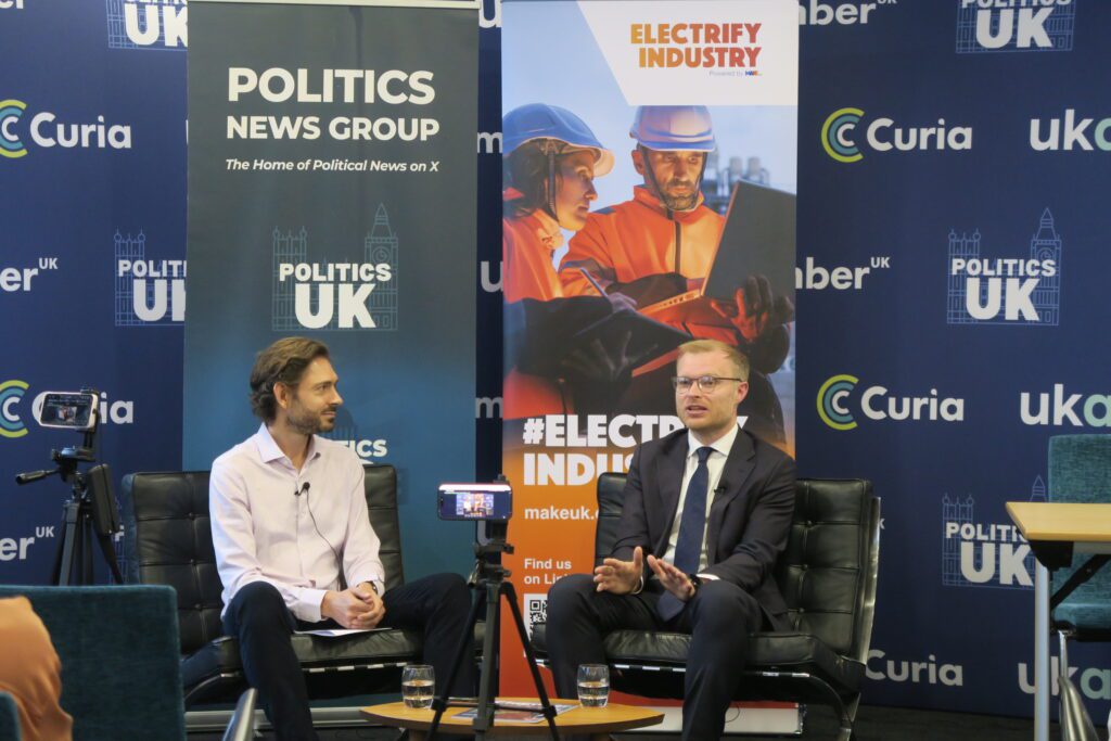 Minister of State for Energy, Michael Shanks repeated his plans to accelerate investment in renewables at this week's 'in conversation' with Politics UK.